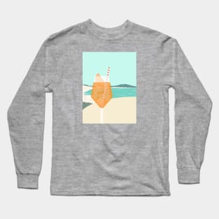 Spritz over Mount Vesuvius, Naples, Italy Long Sleeve T-Shirt